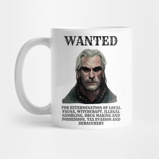 Wanted Poster - Light - Fantasy - Funny Witcher Mug